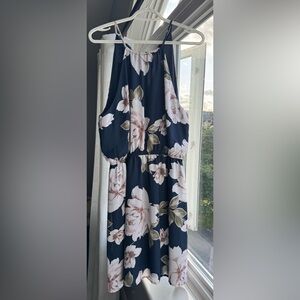 Dynamite Navy Floral Mini Dress